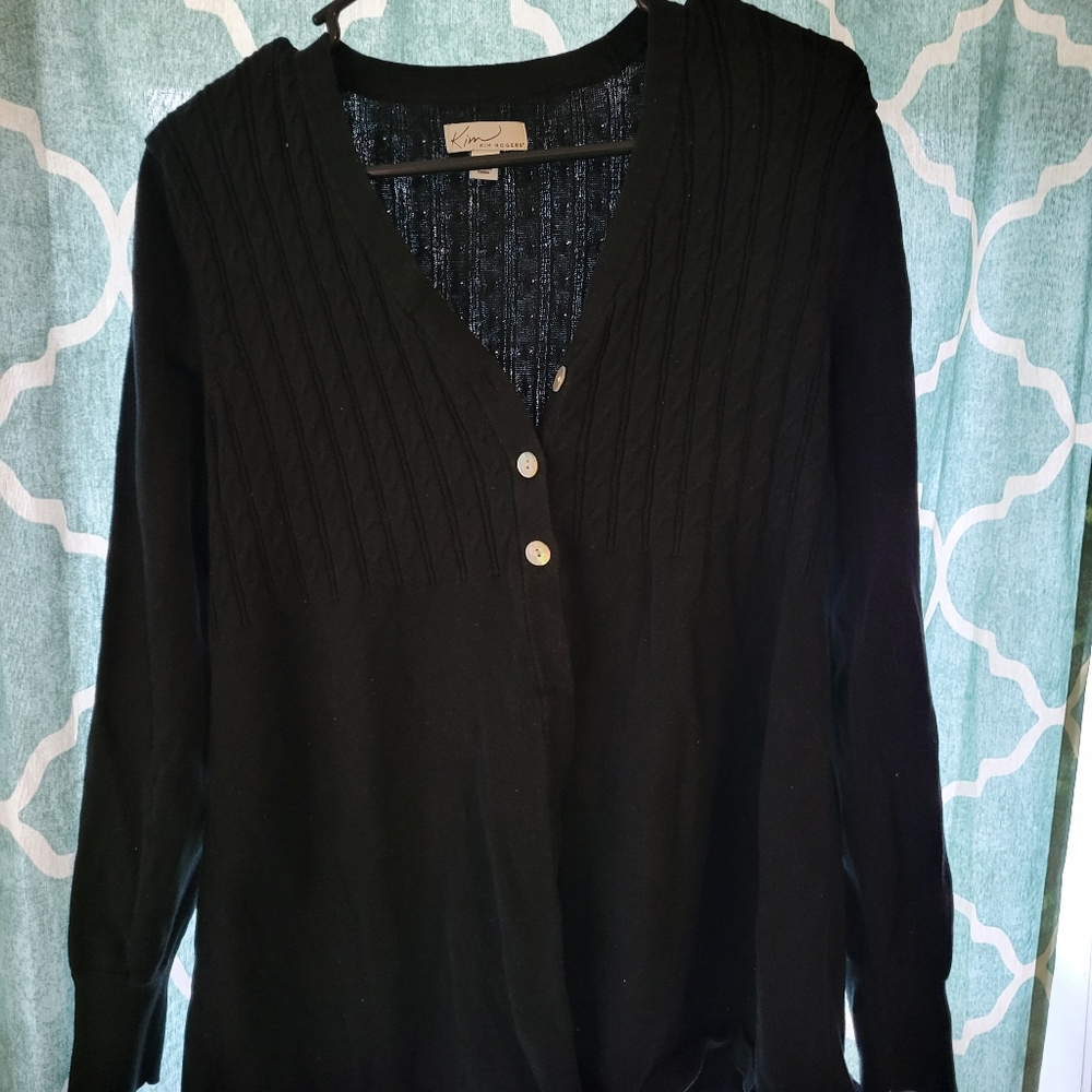 EUC KIM ROGERS Black cardigan
